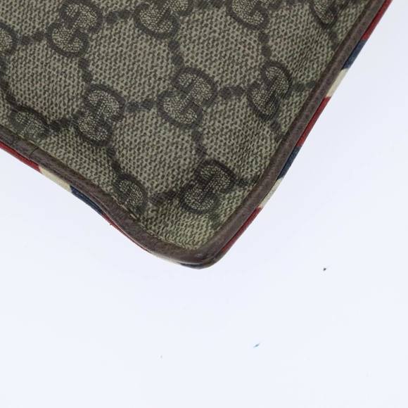 GUCCI GG Supreme Clutch Bag PVC Beige 473915 Auth 89765 - Picture 12 of 16